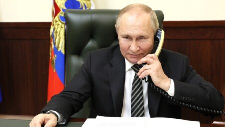 Телефонный разговор Владимира Путина с Президентом Узбекистана Шавкатом Мирзиёевым