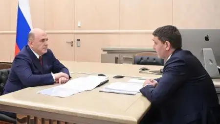 Председатель Правительства Российской Федерации Михаил Мишустин встретился сегодня с руководителем «Россети» Андреем Рюминым.