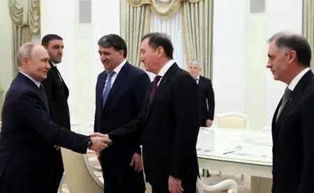 Встреча Президента РФ Путина В.В. с представителями Республики Дагестан
